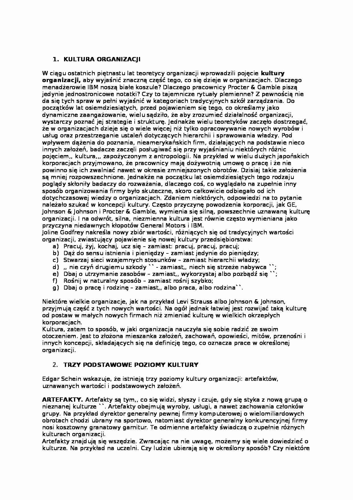 Kultura organizacji (2) - strona 1