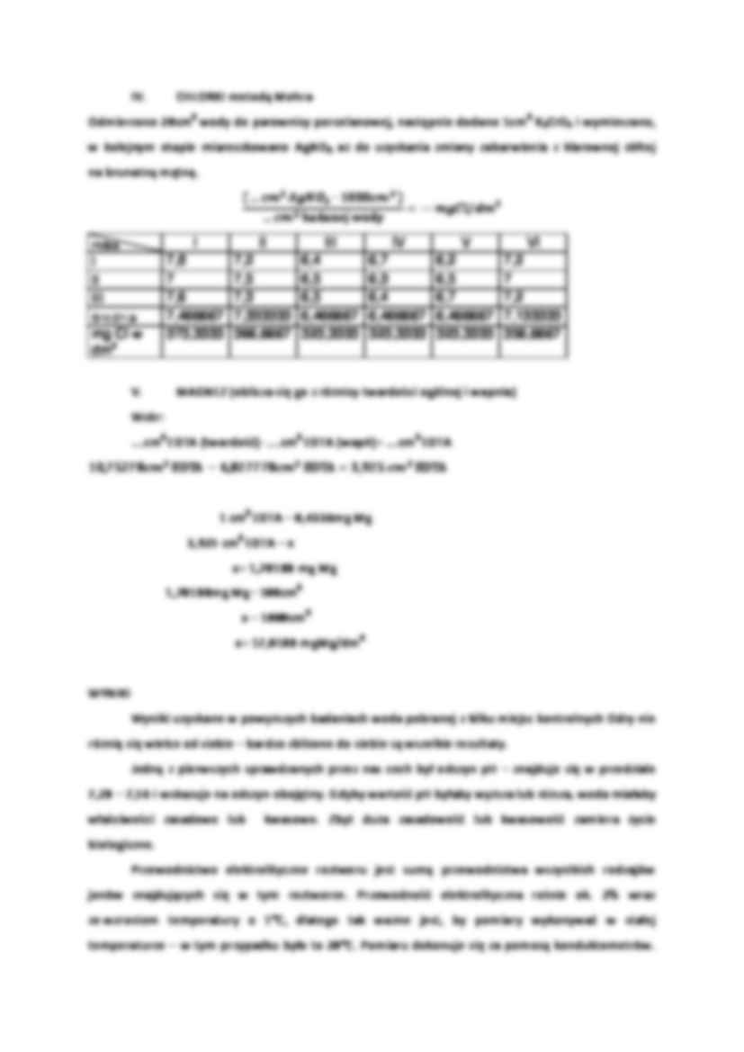 Sprawozdanie: Biomonitoring środowisk wodnych - strona 3
