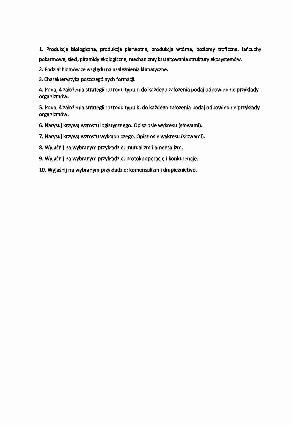 Wymagania na drugie kolokwium - strona 1