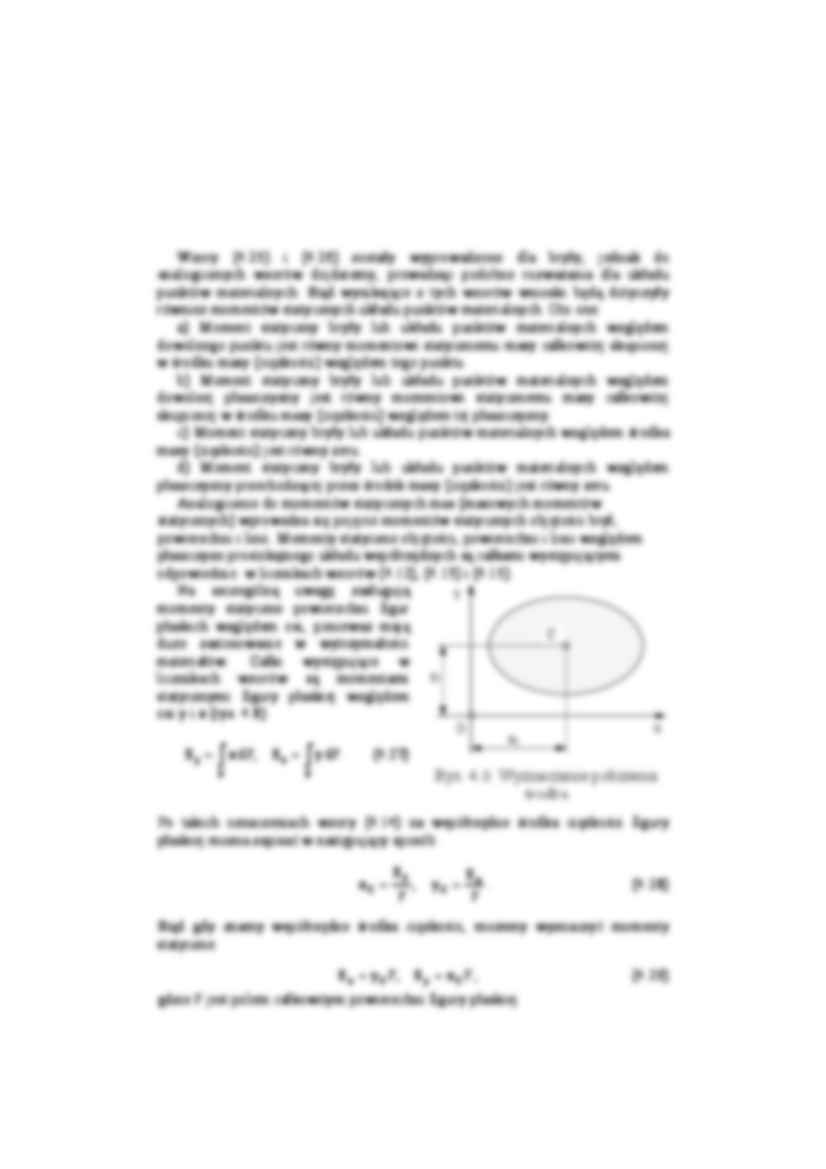 Momenty statyczne mas - strona 3