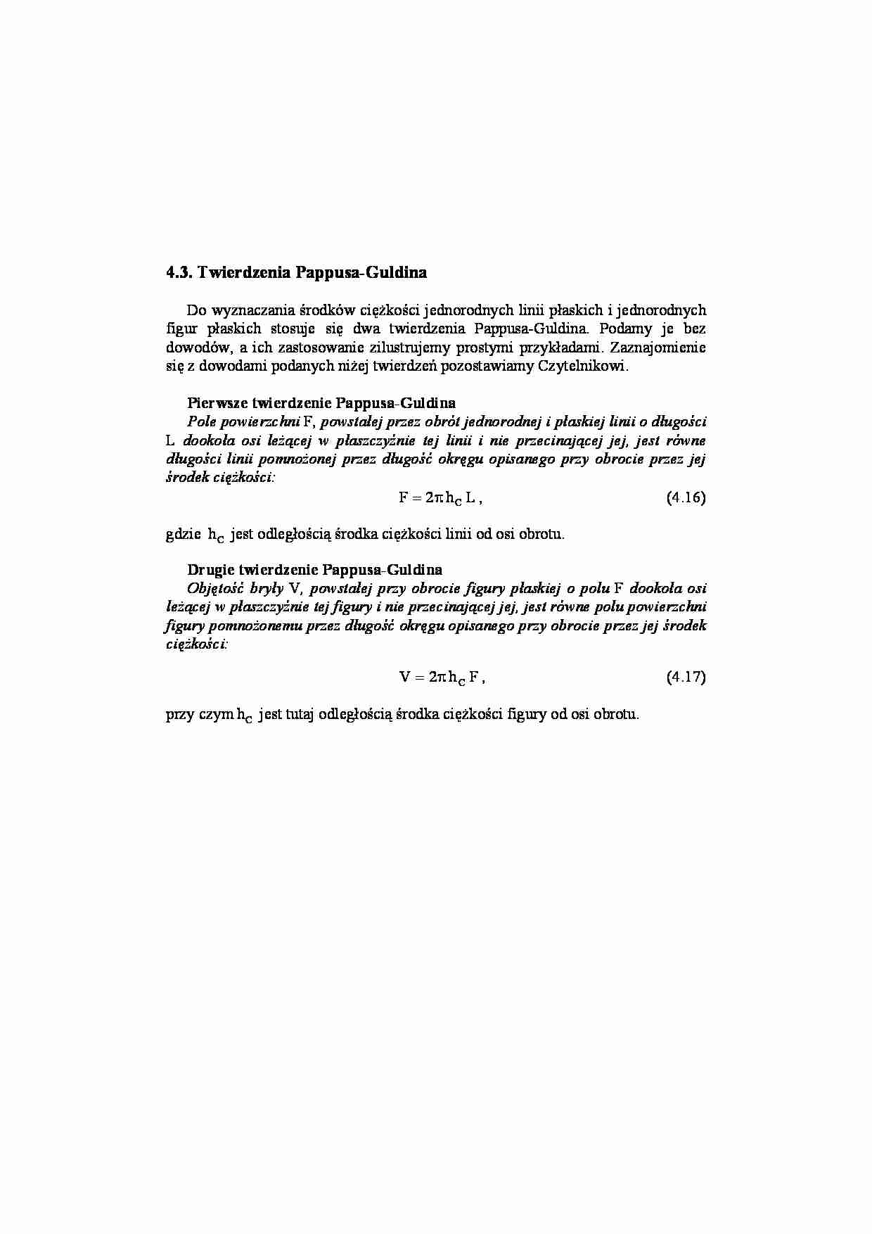 Twierdzenie Pappusa-Guldina - strona 1