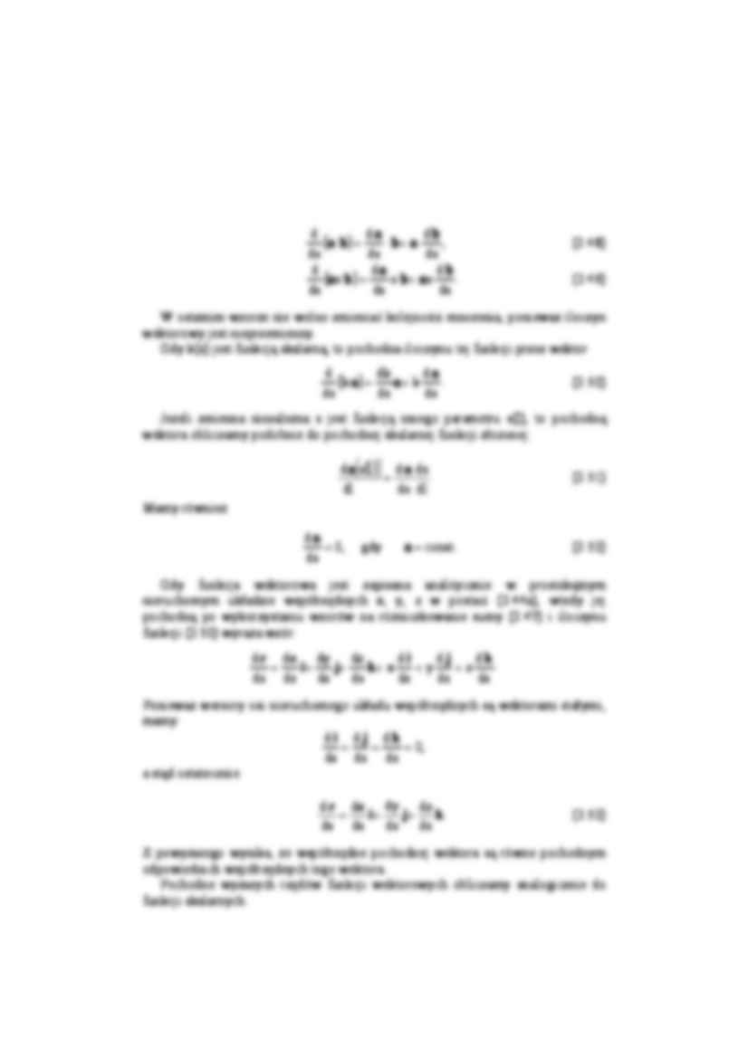 Pochodna funkcji wektorowej - strona 2