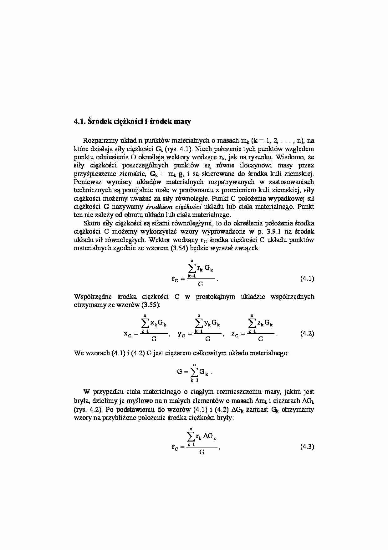 Środek ciężkości i środek masy - strona 1