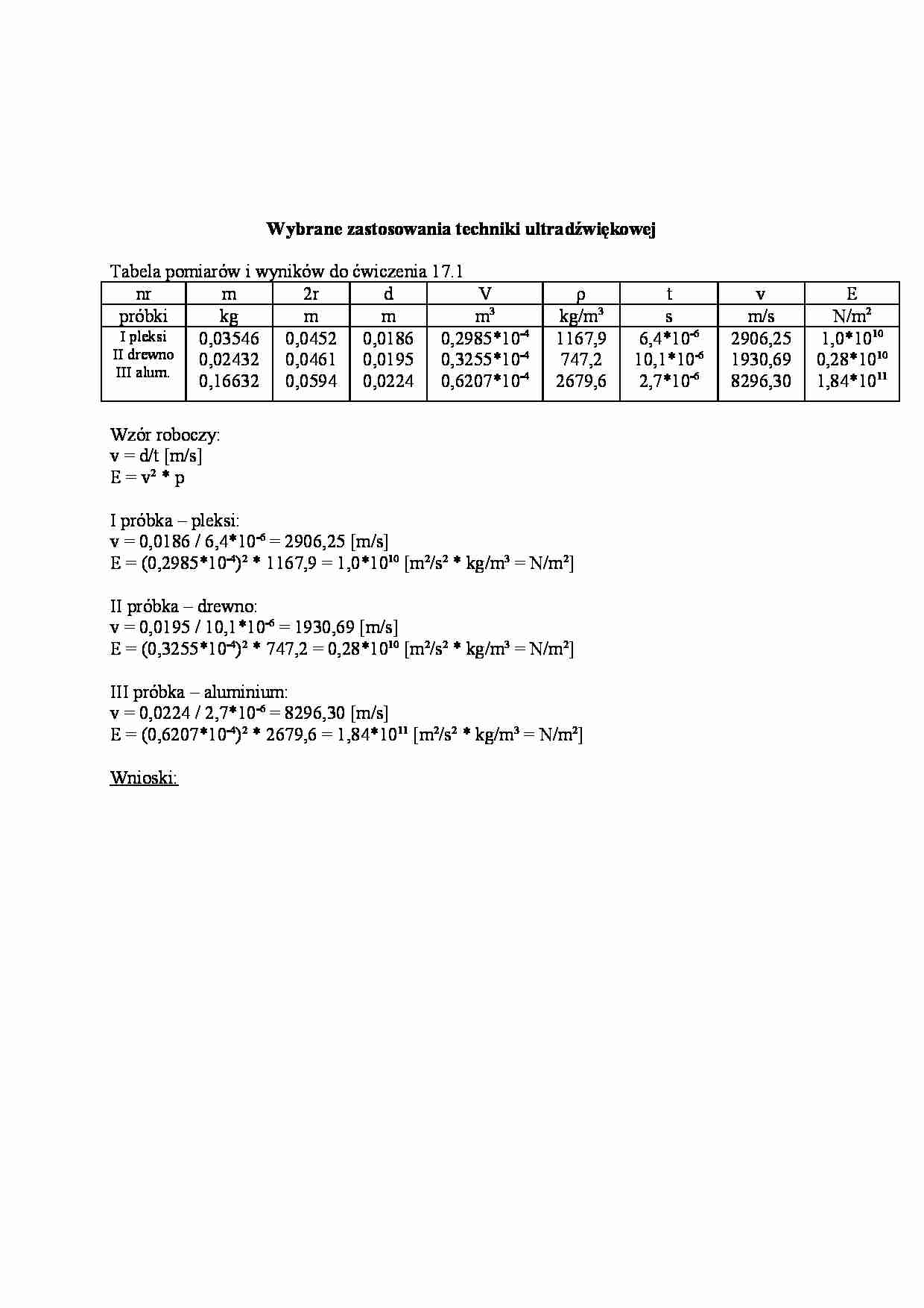 Wybrane zastosowania techniki ultradźwiękowej - strona 1