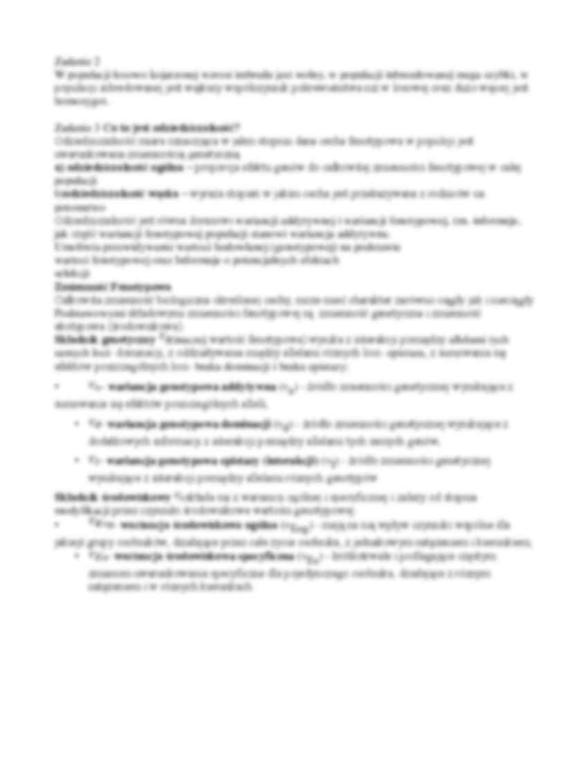 Prawo Hardyego Weinberga - strona 2