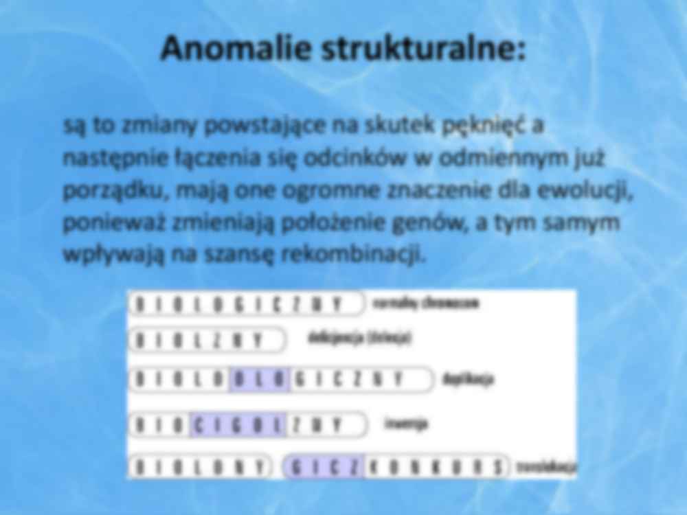 Genetyka - aberacje chromosomowe - strona 2