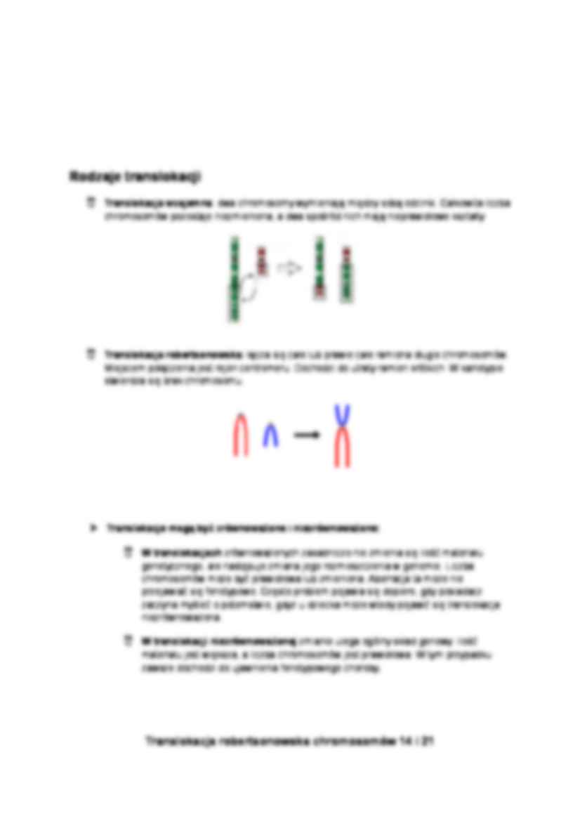 Referat o aberacjach chromosomowych - strona 2