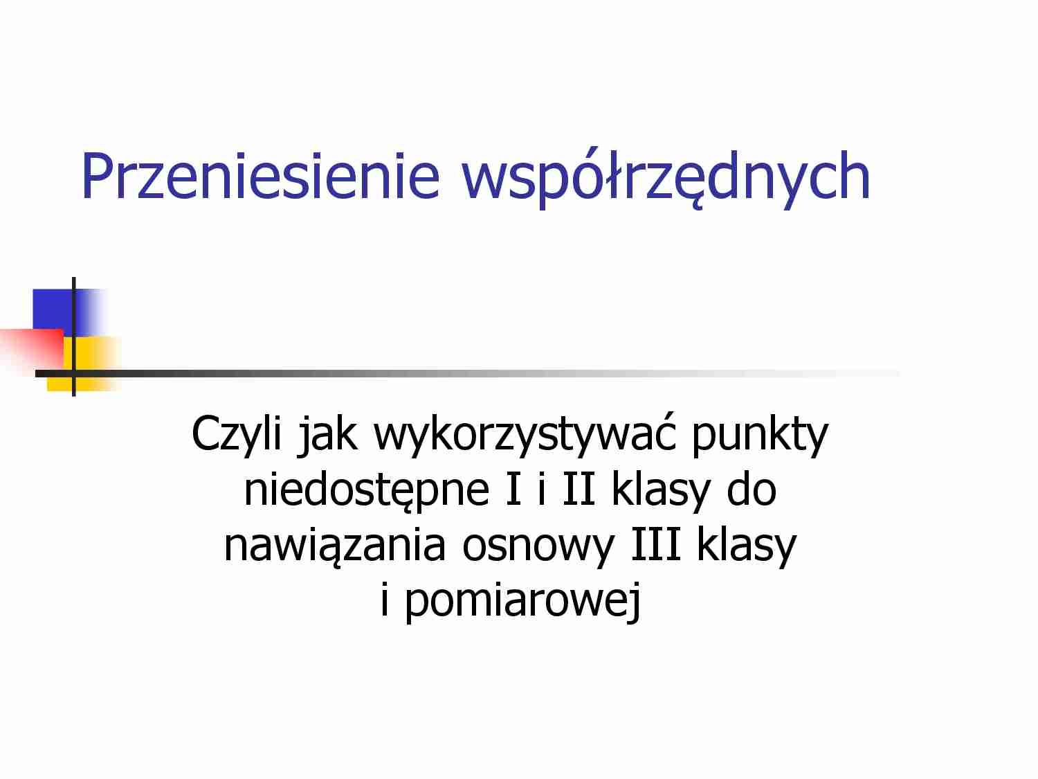 Przeniesienie współrzędnych - strona 1