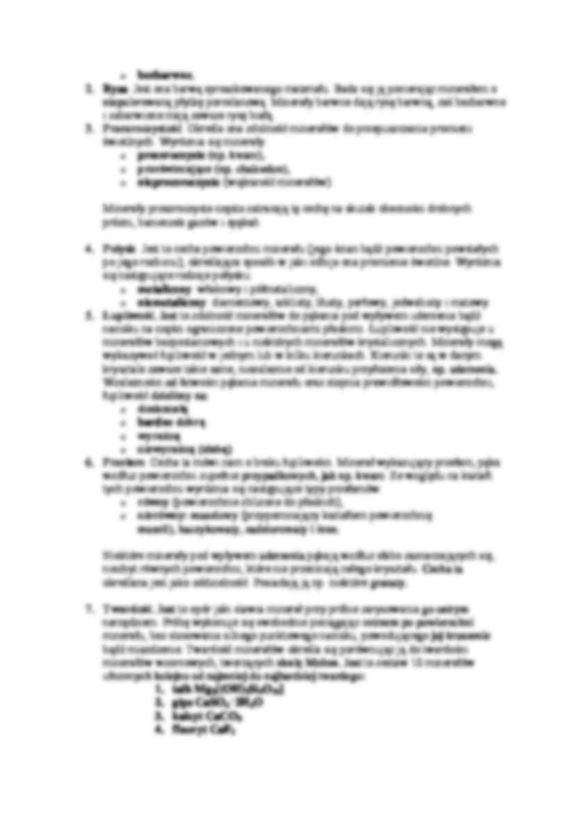 Właściwoćci markoskopowe minerałów - strona 2