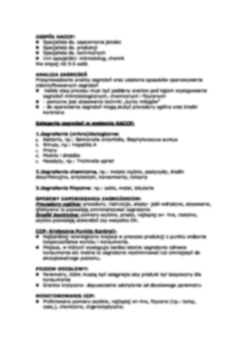 System HACCP w produkcji żywności - strona 3