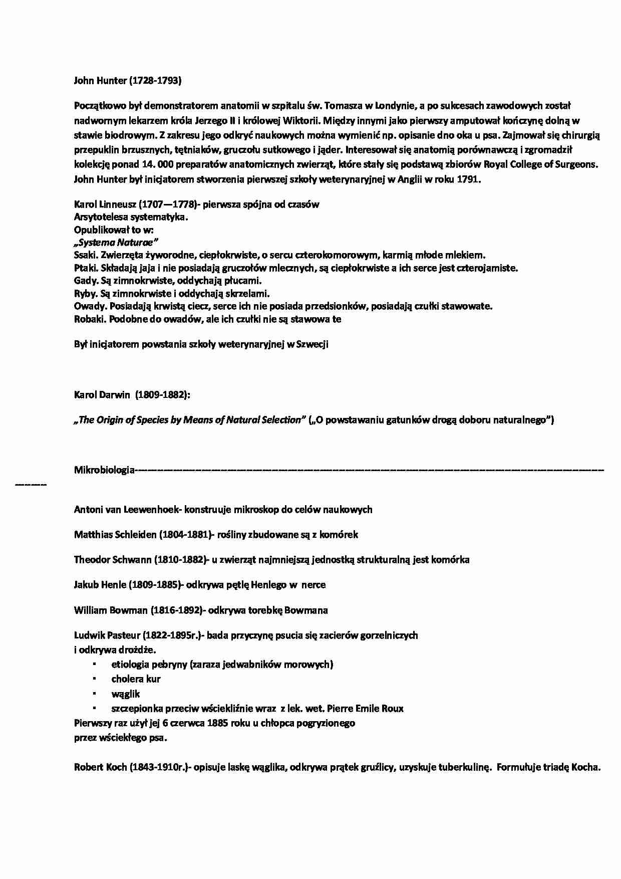 Historia weterynarii - wykład 2 - strona 1