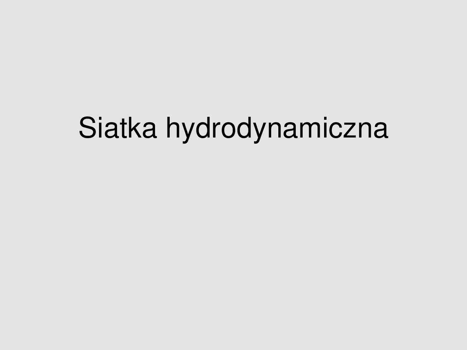 Siatka hydrodynamiczna w podłożu gruntowym budowli piętrzącej   - strona 1