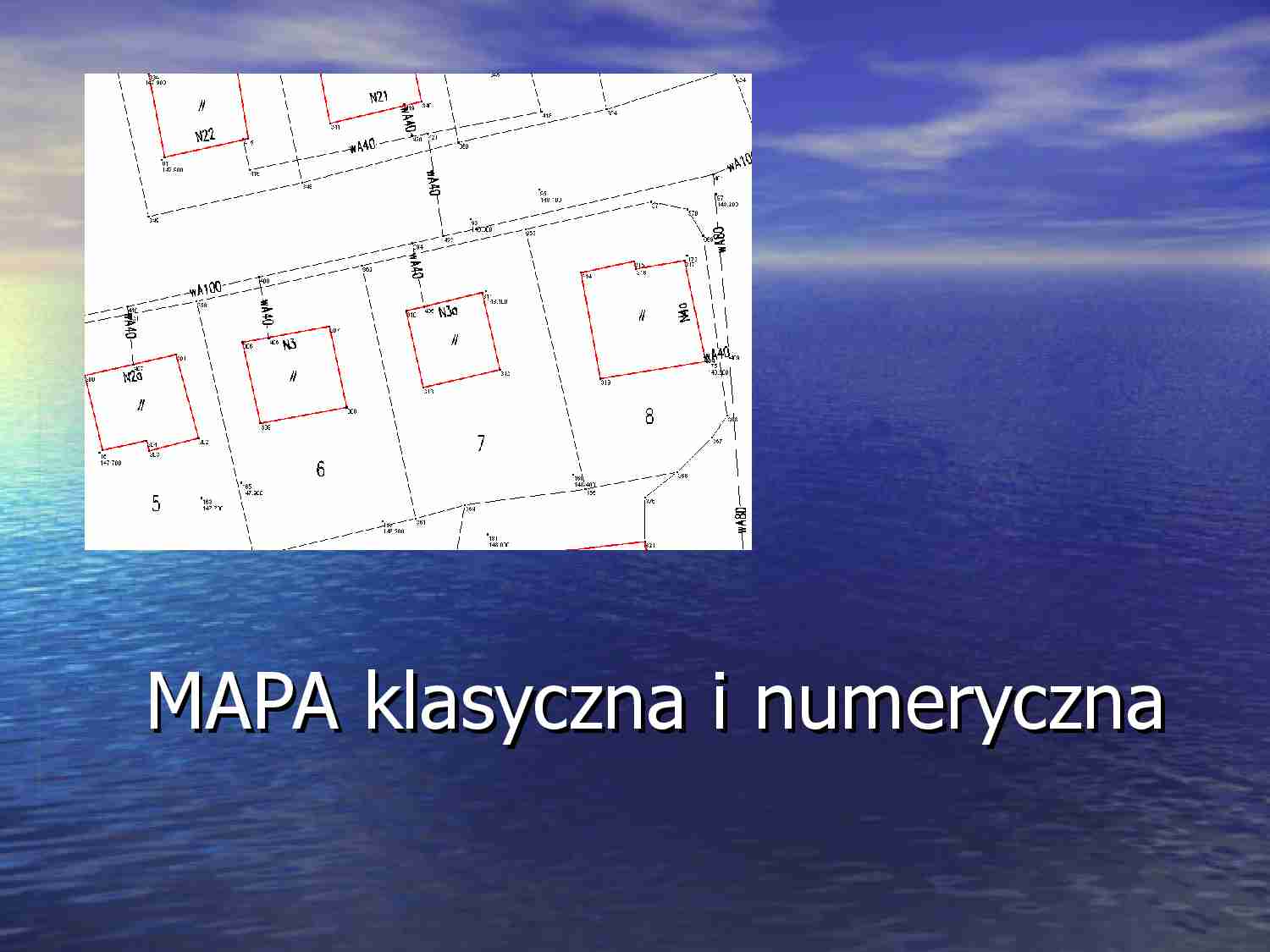 MAPA klasyczna i numeryczna - strona 1