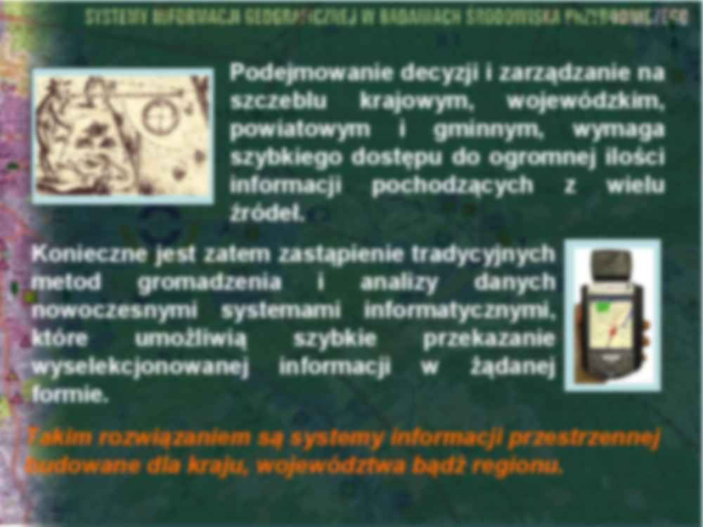 Systemy informacji geograficznej w badaniach środowiska przyrodniczego - strona 2