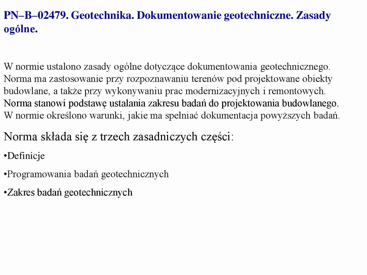 Dokumentowanie geotechniczne - strona 1
