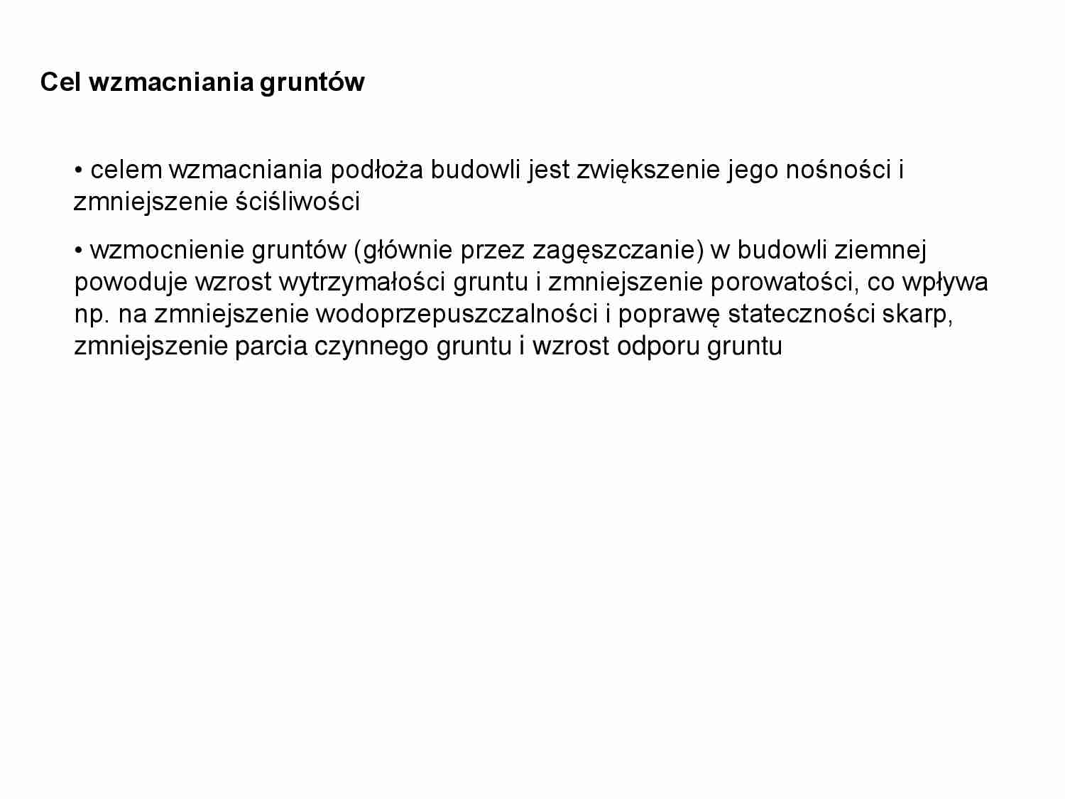 Wzmacnianie gruntów - strona 1