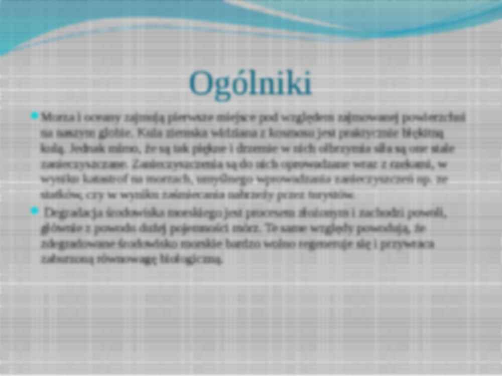 Źródła i rodzaje zanieczyszczeń wód - strona 2