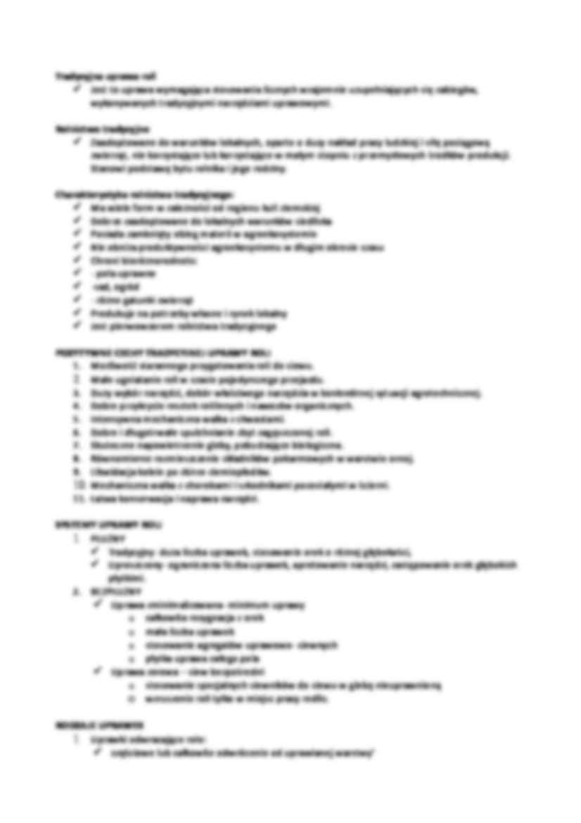 Tradycyjna uprawa roli w różnych miejscach zmianowania - strona 2