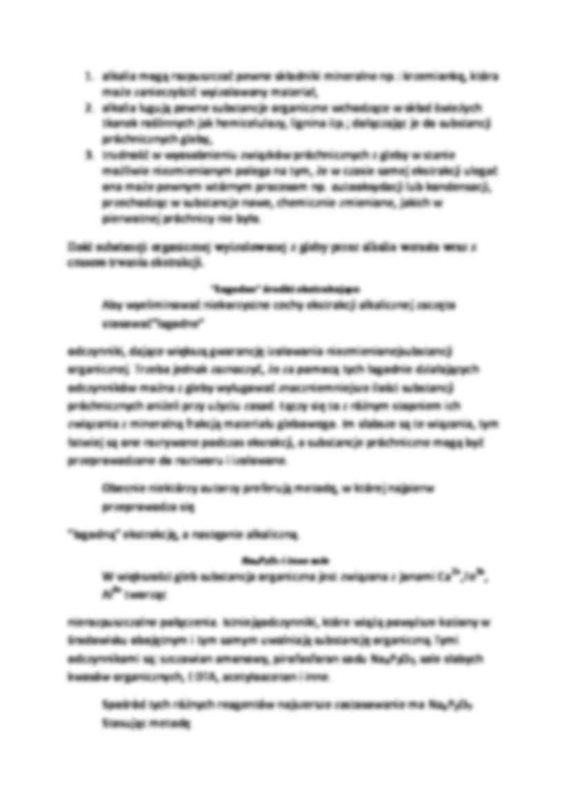 Ekstrakcja substancji próchnicznych gleby - strona 2