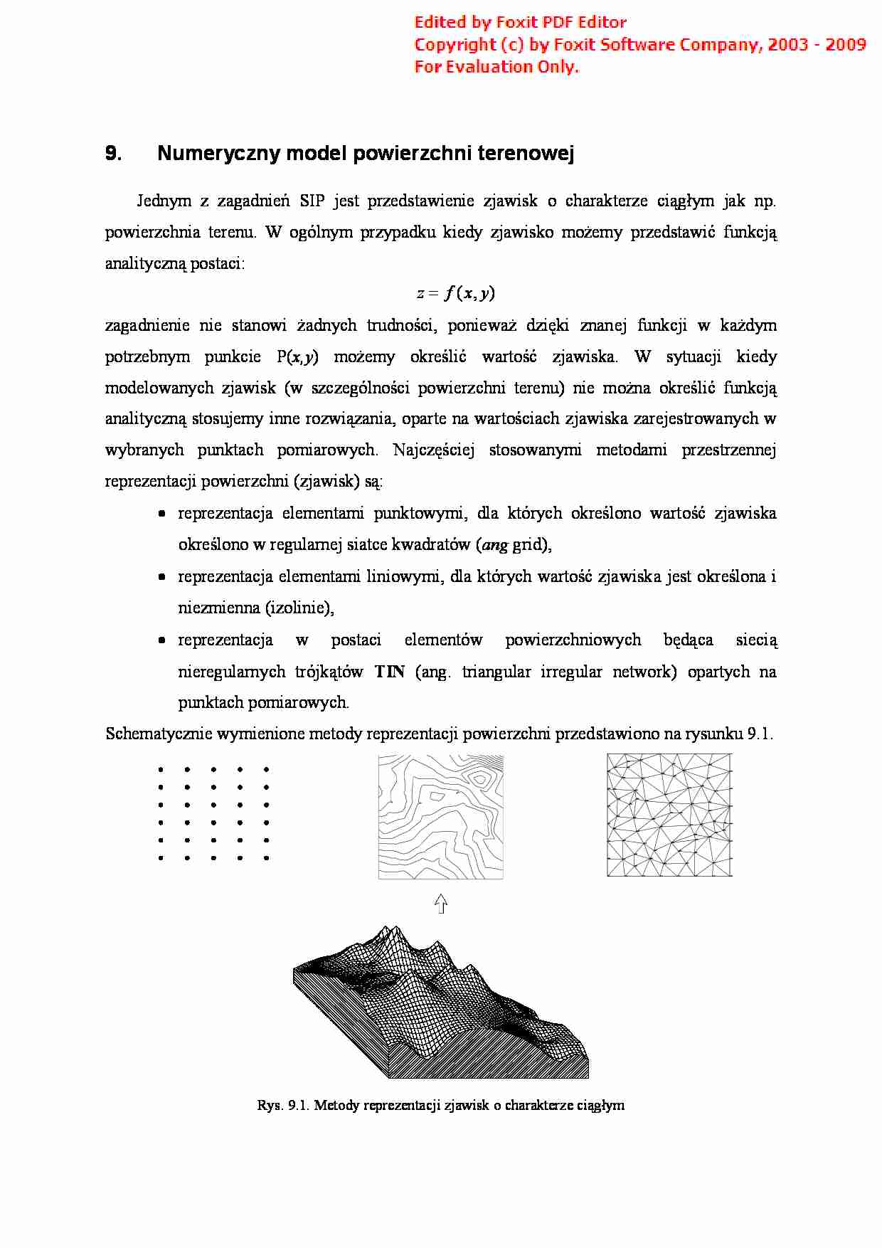 Numeryczny model powierzhni terenowej - strona 1