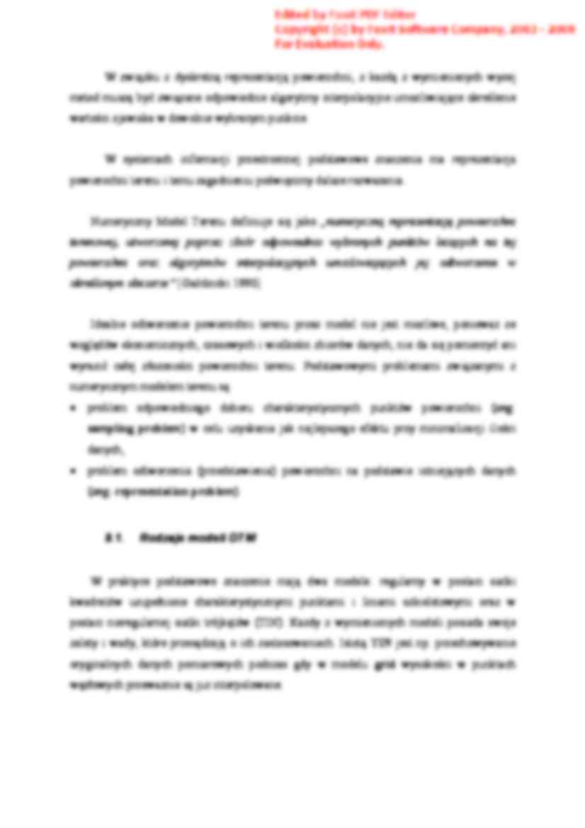 Numeryczny model powierzhni terenowej - strona 2