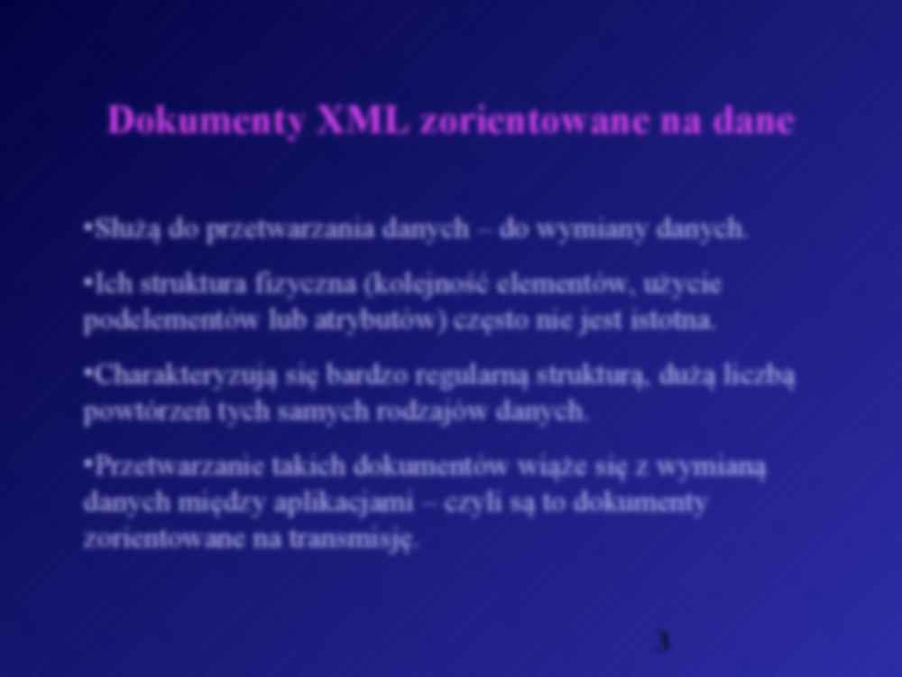 Architektura baz danych XML - strona 3