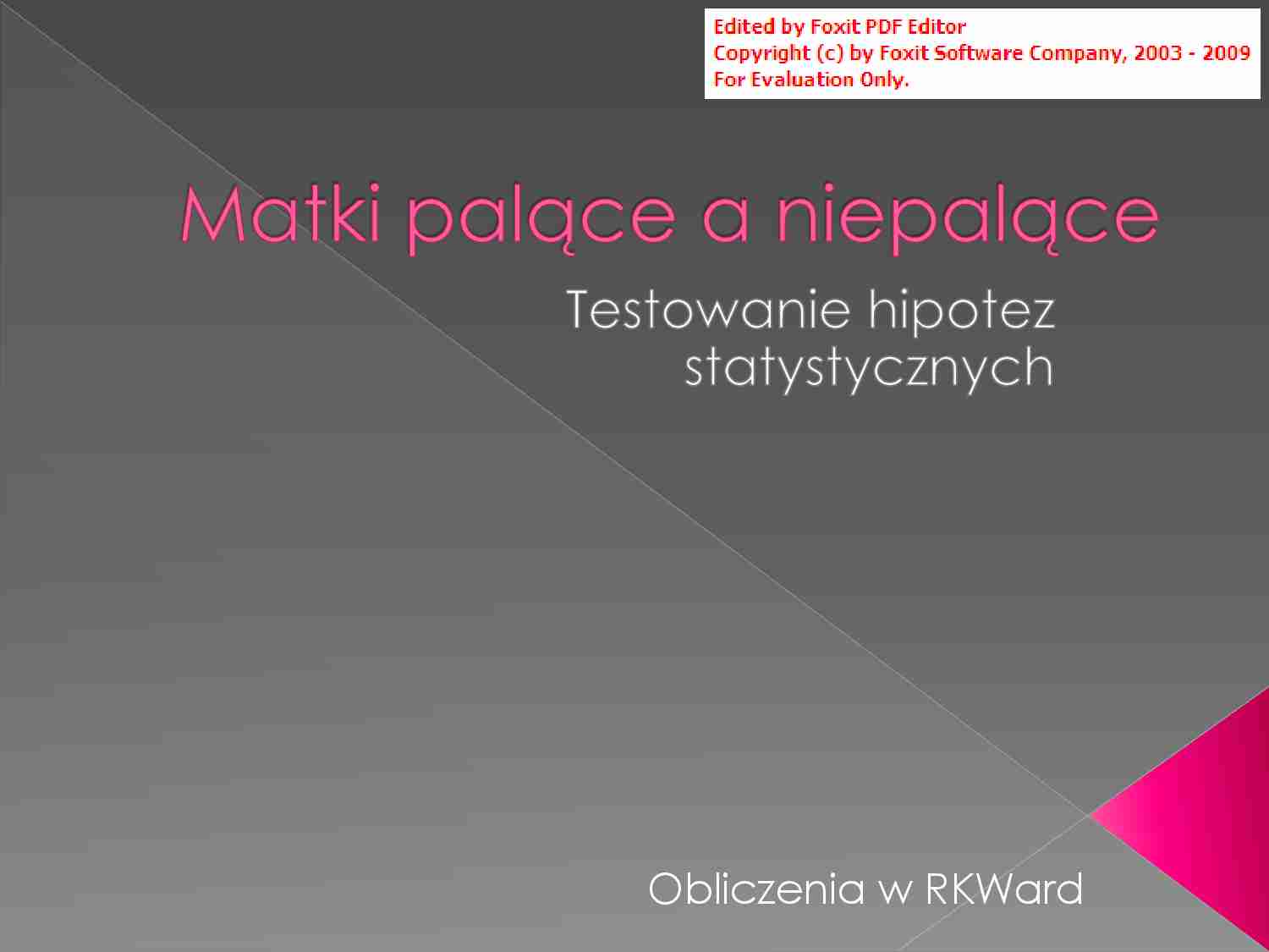 Obliczenia w RKWard - strona 1