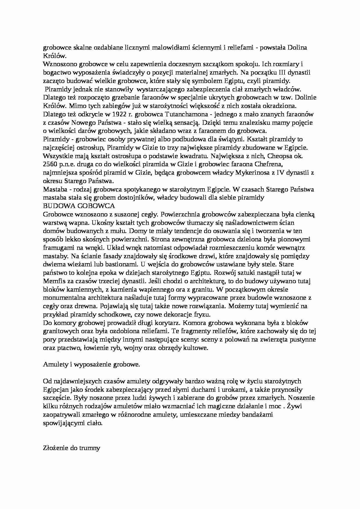 Grobowce-notatka - strona 1