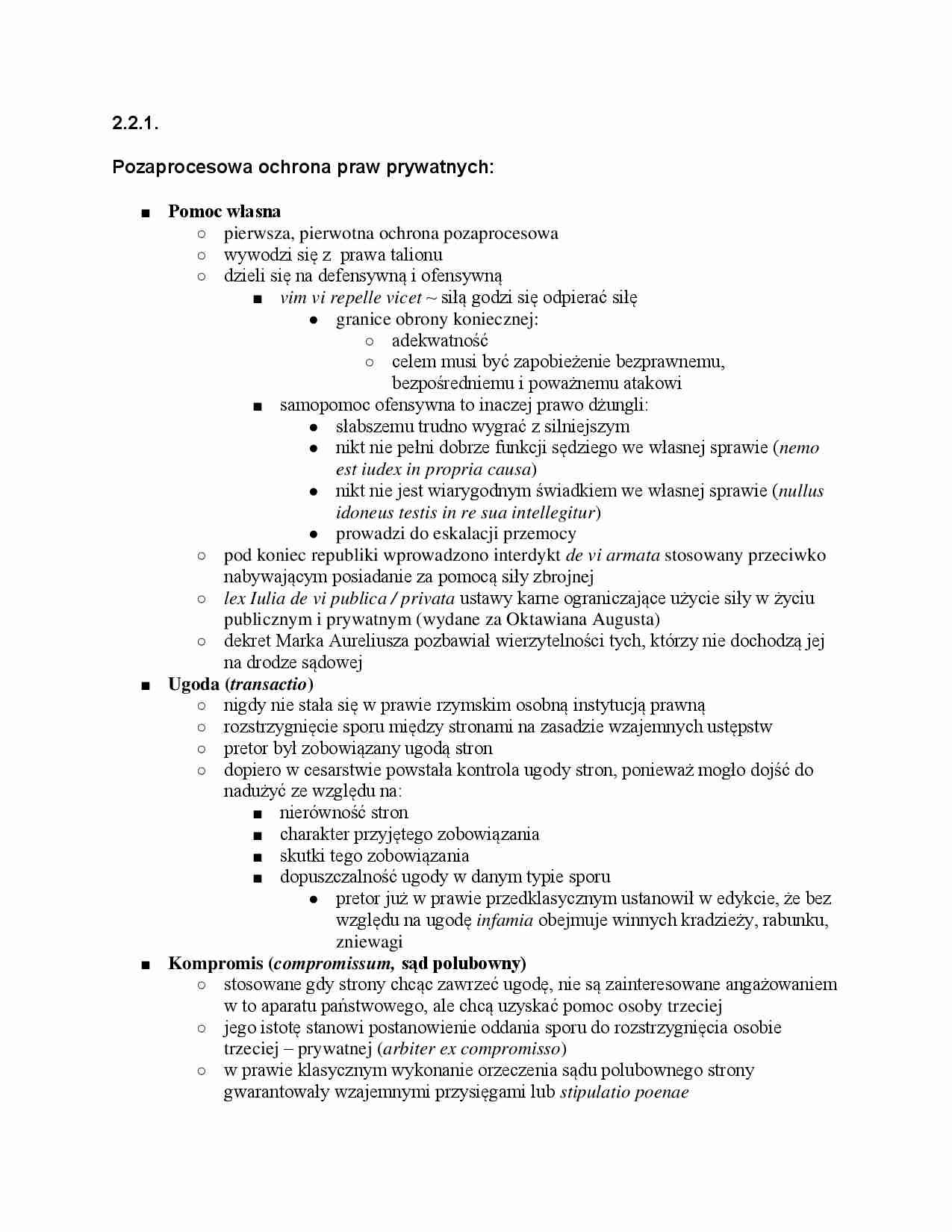 Pozaprocesowa ochrona praw prywatnych - strona 1