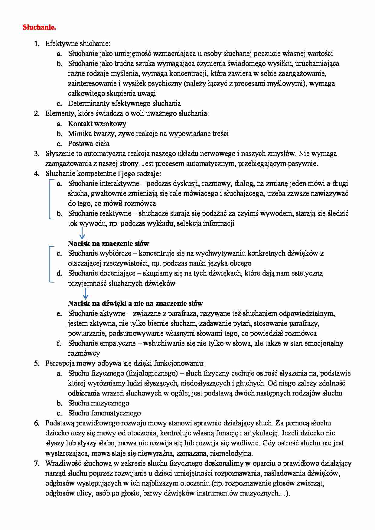 Słuchanie - strona 1
