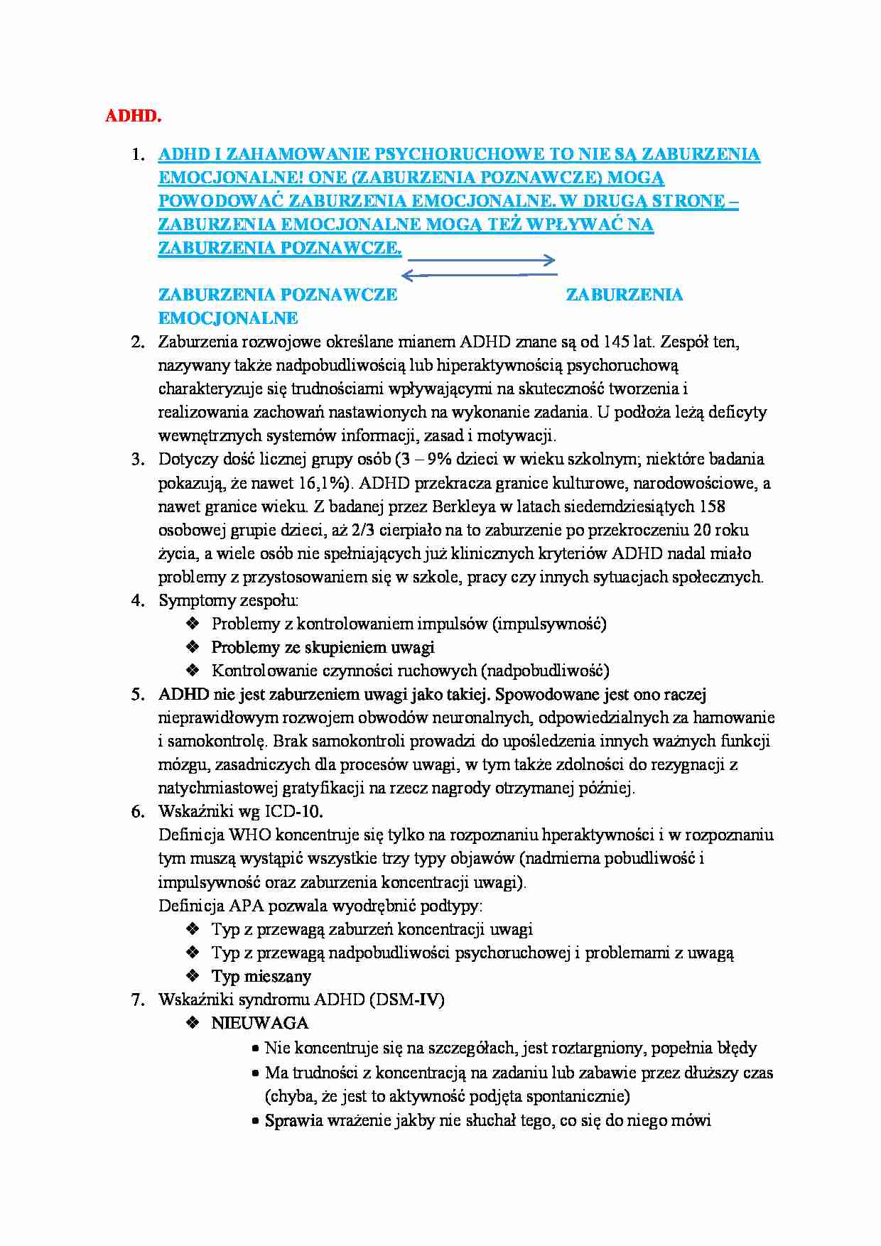 ADHD - strona 1