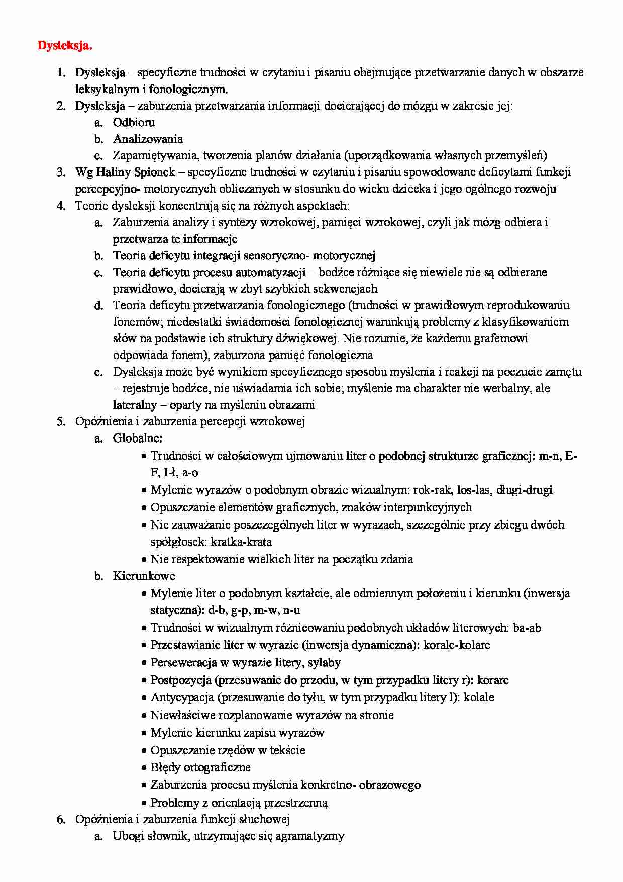 Dysleksja-omówienie problemu - strona 1