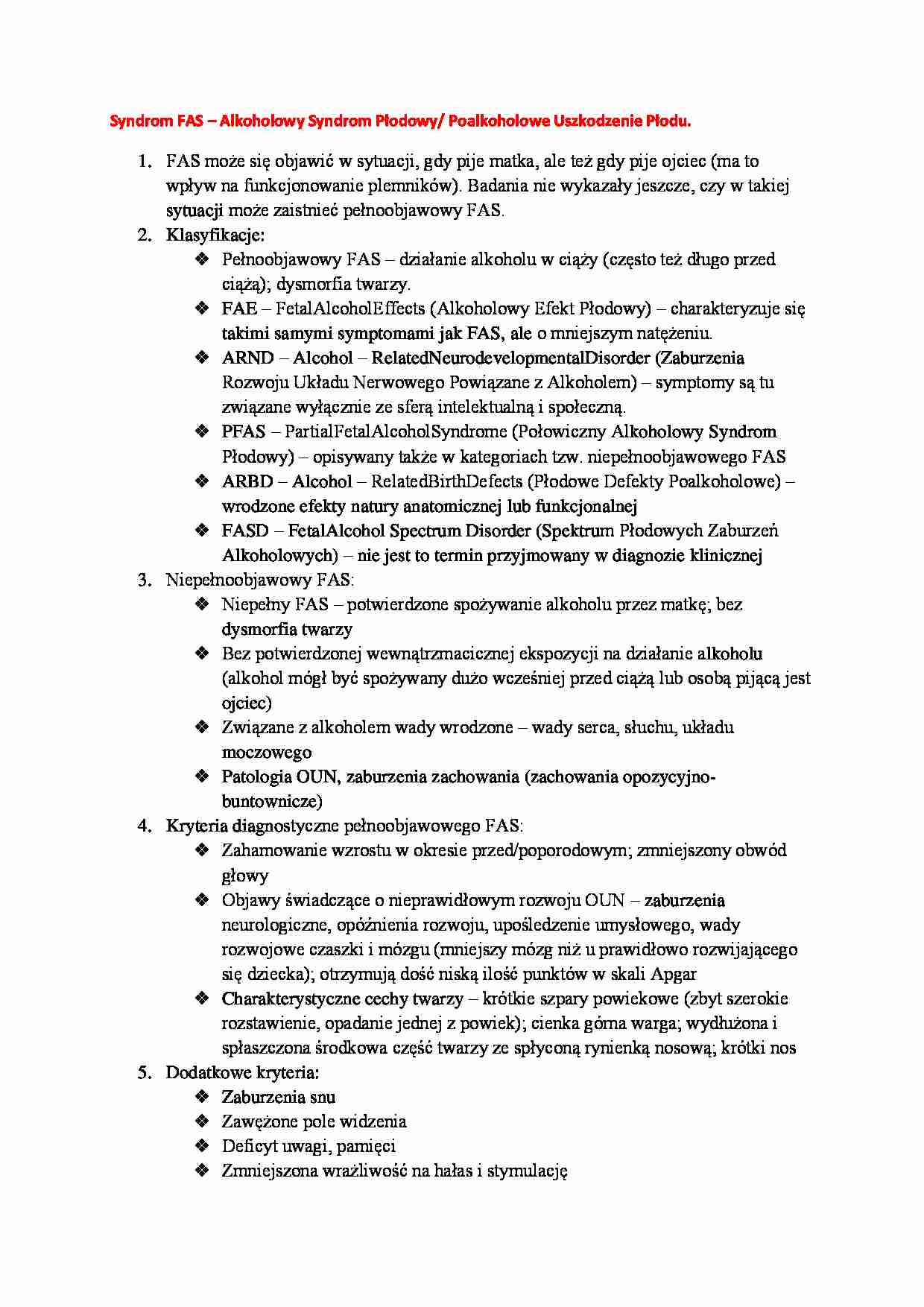 Syndrom FAS - strona 1