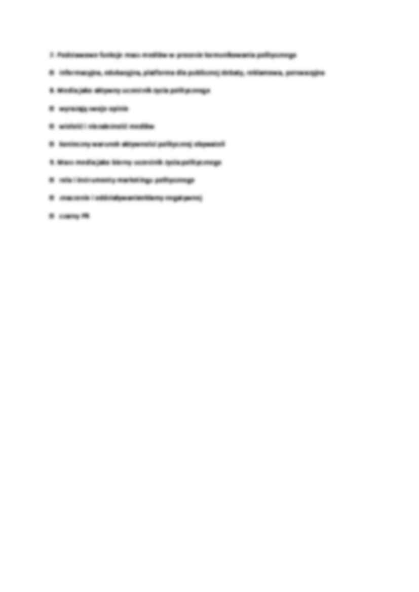 Rola mass mediów w działalności politycznej - strona 2