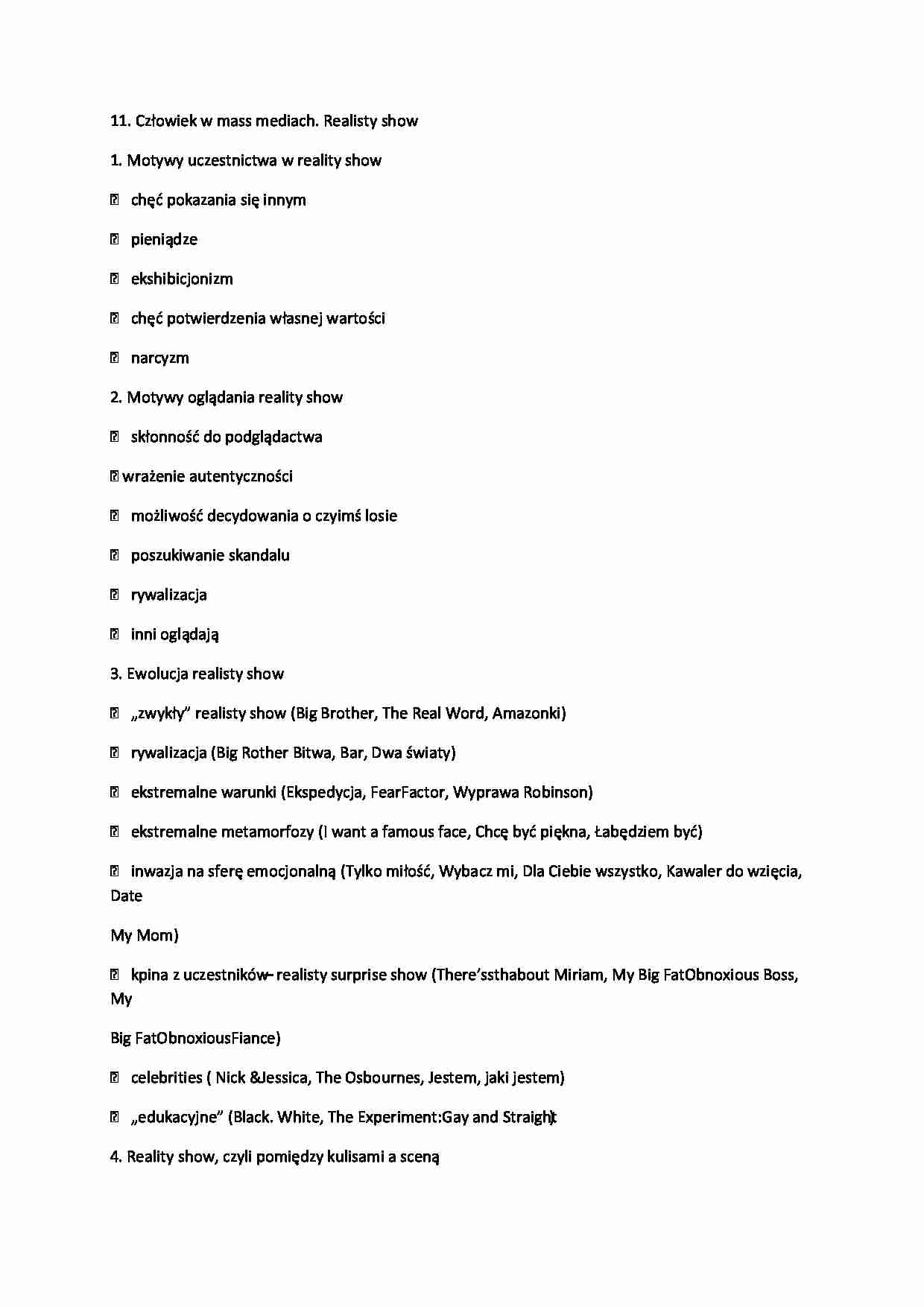 Człowiek w mass mediach - strona 1