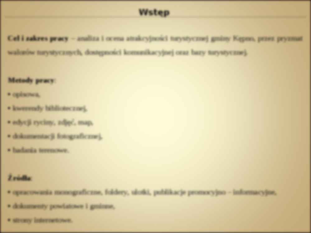 Ocena atrakcyjności turystycznej gminy Kępno - strona 3