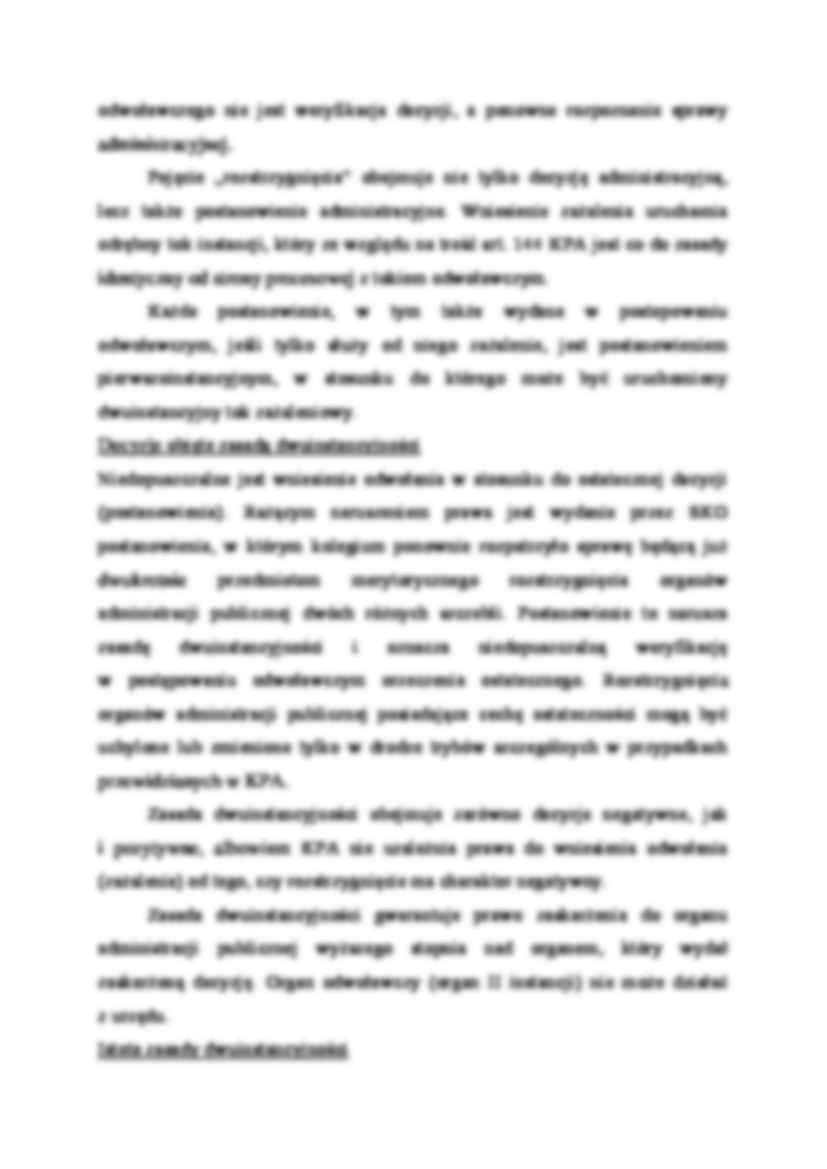 Zasada dwuinstancyjności organów administracji - strona 2