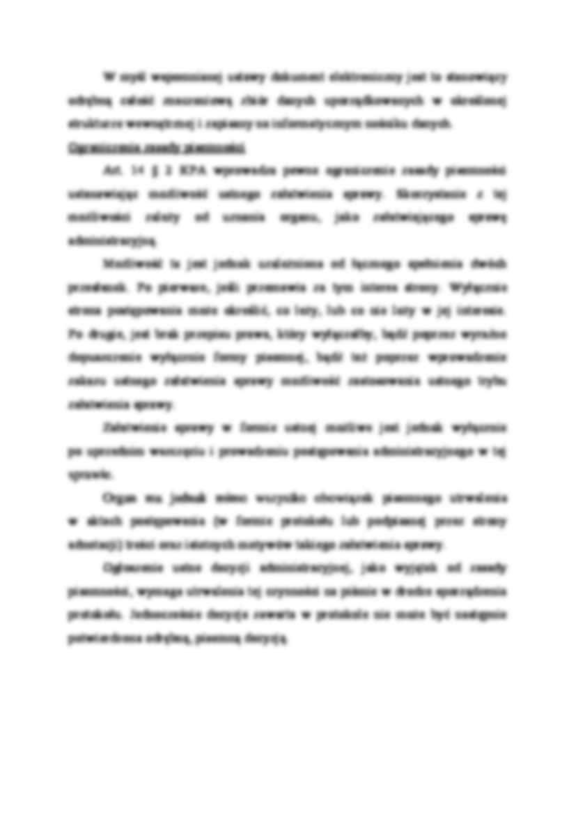 Zasada pisemności  - omówienie zagadnienia - strona 2