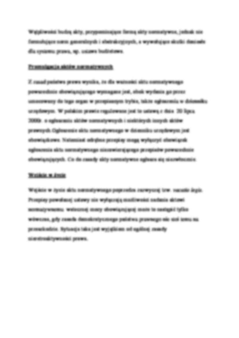 Budowa i cechy aktu normatywnego - strona 3