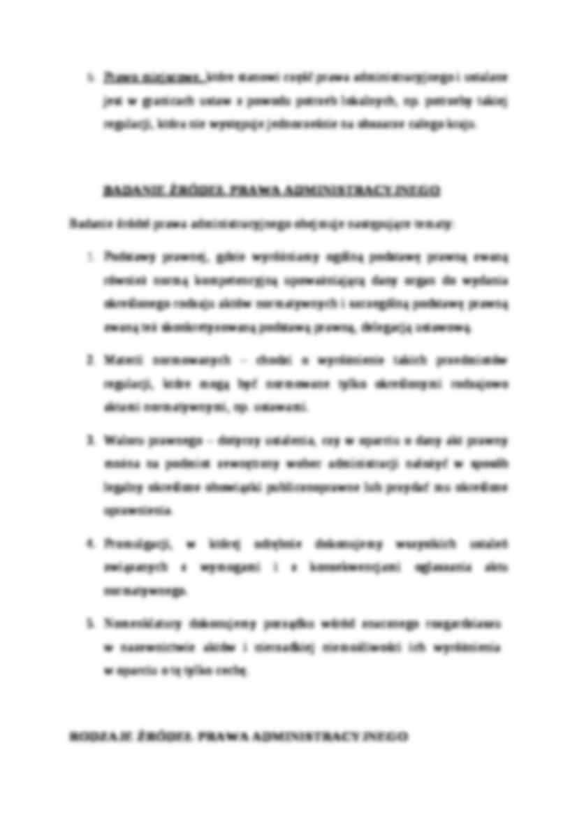 Cechy i rodzaje  źródeł prawa administracyjnego - strona 2