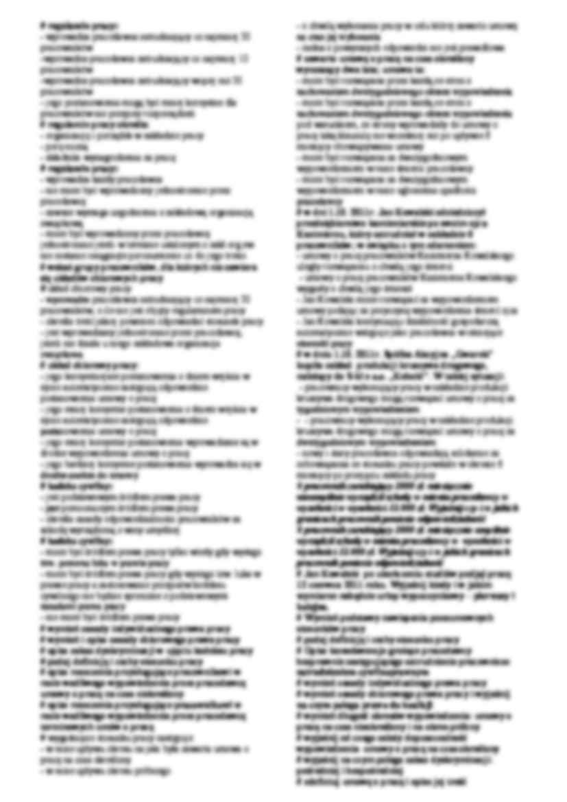 Prawo pracy - pytania egzaminacyjne  - Źródła prawa pracy - strona 2