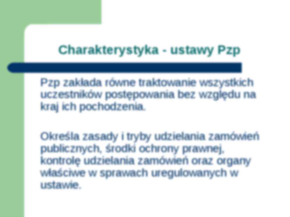 Prawo zamówień publicznych - charakterystyka ustawy - strona 2