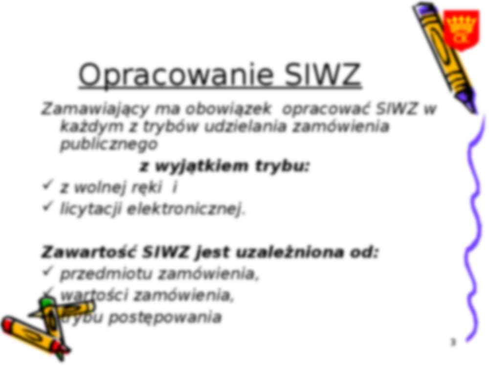 Specyfikacja istotnych warunków zamówienia - strona 3