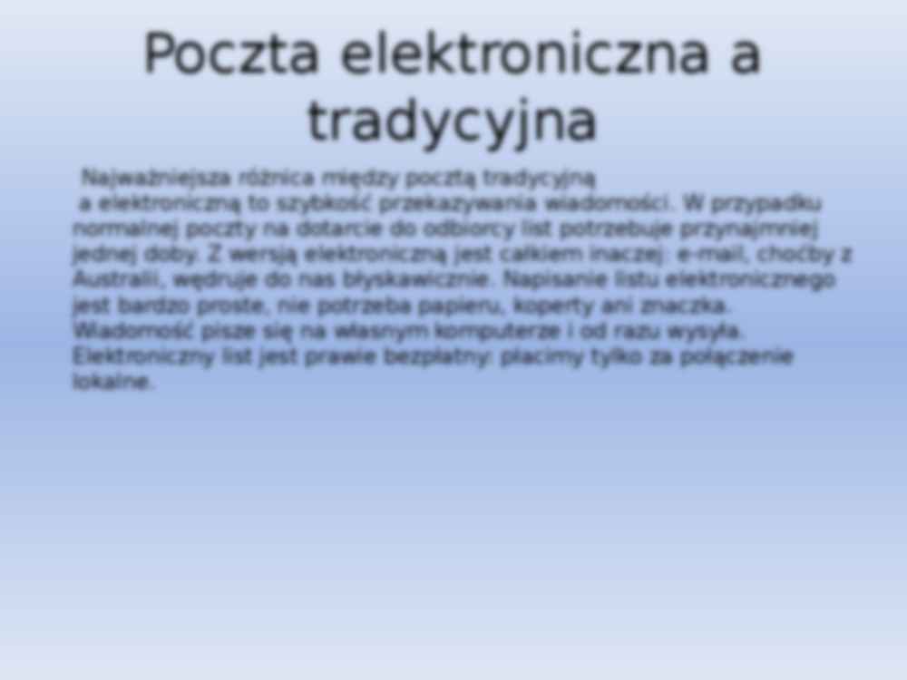 Poczta elektroniczna - prezentacja - strona 2