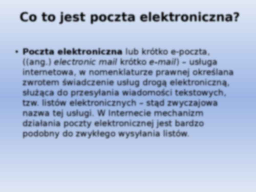 Poczta elektroniczna - prezentacja - strona 3