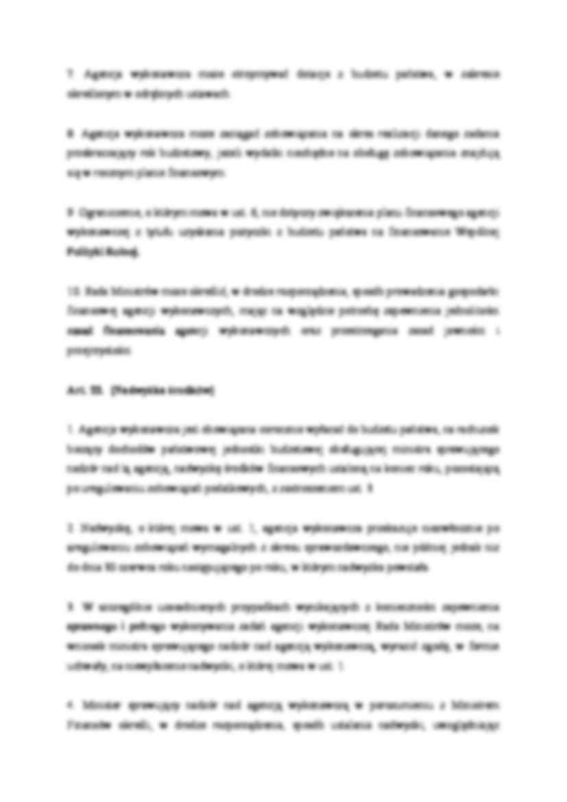 Agencje wykonawcze - omówienie zagadnienia - strona 3