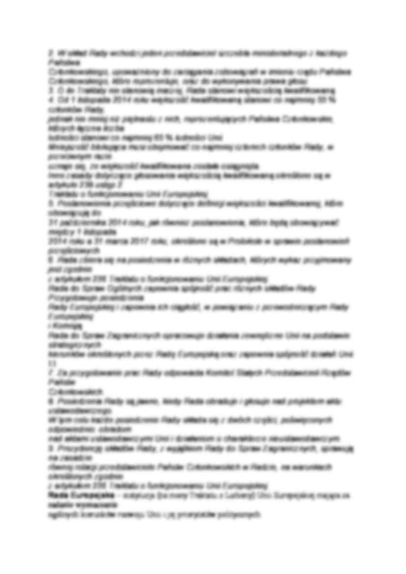 Rada Europejska - opracowanie - strona 2