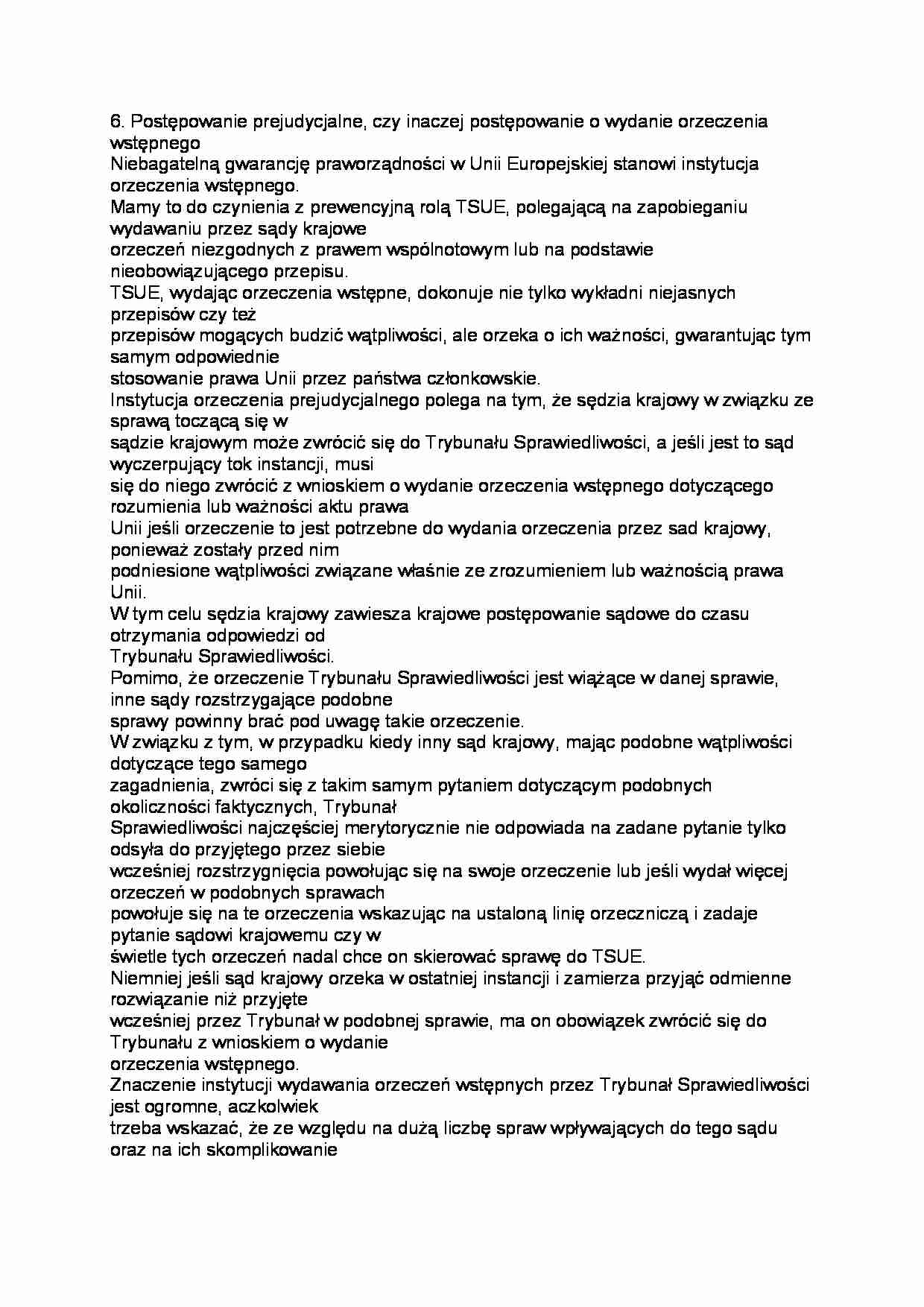 Postępowanie prejudycjalne - strona 1