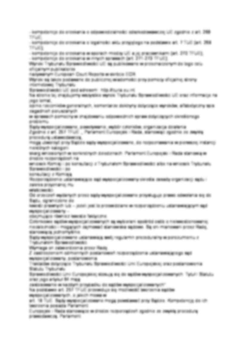 Zadania i kompetencje Trybunału Sprawiedliwości Unii Europejskiej i Sądu - strona 2