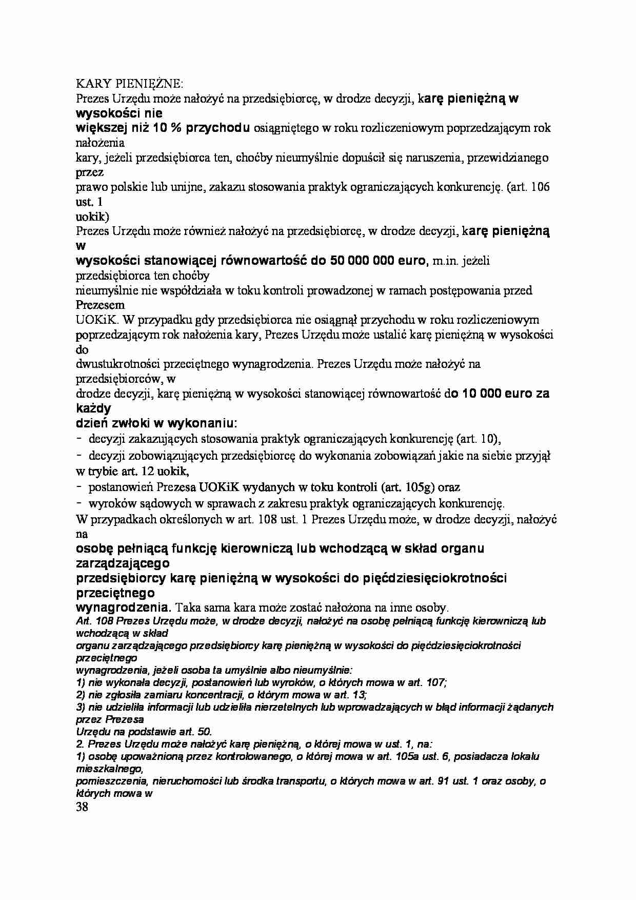 Kary pieniężne - strona 1